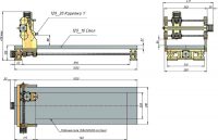 Схема станка ЧПУ на круглых направляющих Схема станка ЧПУ на круглых направляющих