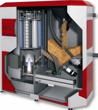 В качестве топлива используются пеллеты, представляющие собой гранулы, состоявшие из древесных отходов: прессованных древесных обломков, щепок, стружек В качестве топлива используются пеллеты, представляющие собой гранулы, состоявшие из древесных отходов: прессованных древесных обломков, щепок, стружек