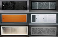 Современные раздвижные экраны представлены в широком выборе фактур и расцветок Современные раздвижные экраны представлены в широком выборе фактур и расцветок