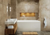 Если в ванной комнате присутствует ниша, ее можно использовать для установки прямоугольной ванны стандартного размера Если в ванной комнате присутствует ниша, ее можно использовать для установки прямоугольной ванны стандартного размера