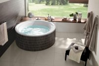 Пример удачного размещения круглой ванны Пример удачного размещения круглой ванны