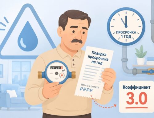 Если просрочена поверка счетчика воды на год: что будет, сколько платить и как исправить в 2026 году